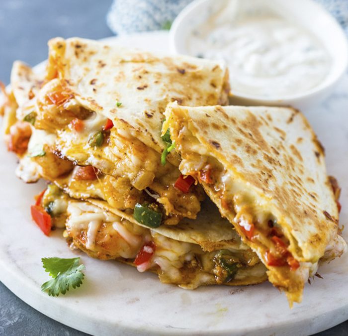 کسادیا مرغ و پنیر | Chicken and cheese Quesadillas