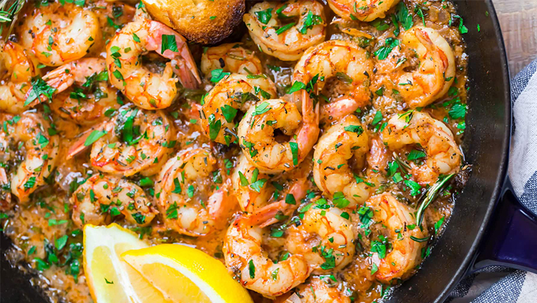 خوراک میگو  | shrimp dish