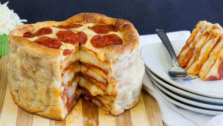 کیک پیتزا | pizza cake