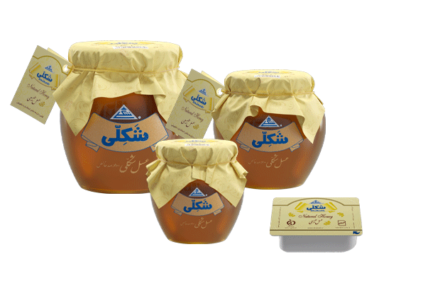 عسل شکلی در اوزان مختلف